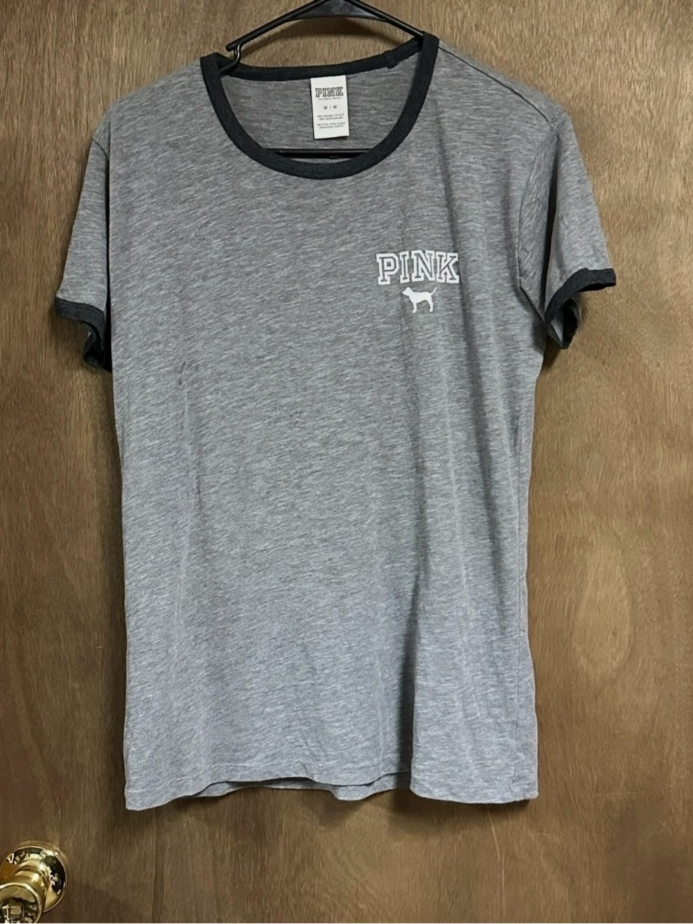 Victorias Secret Pink Short Sleeve Shirt Medium